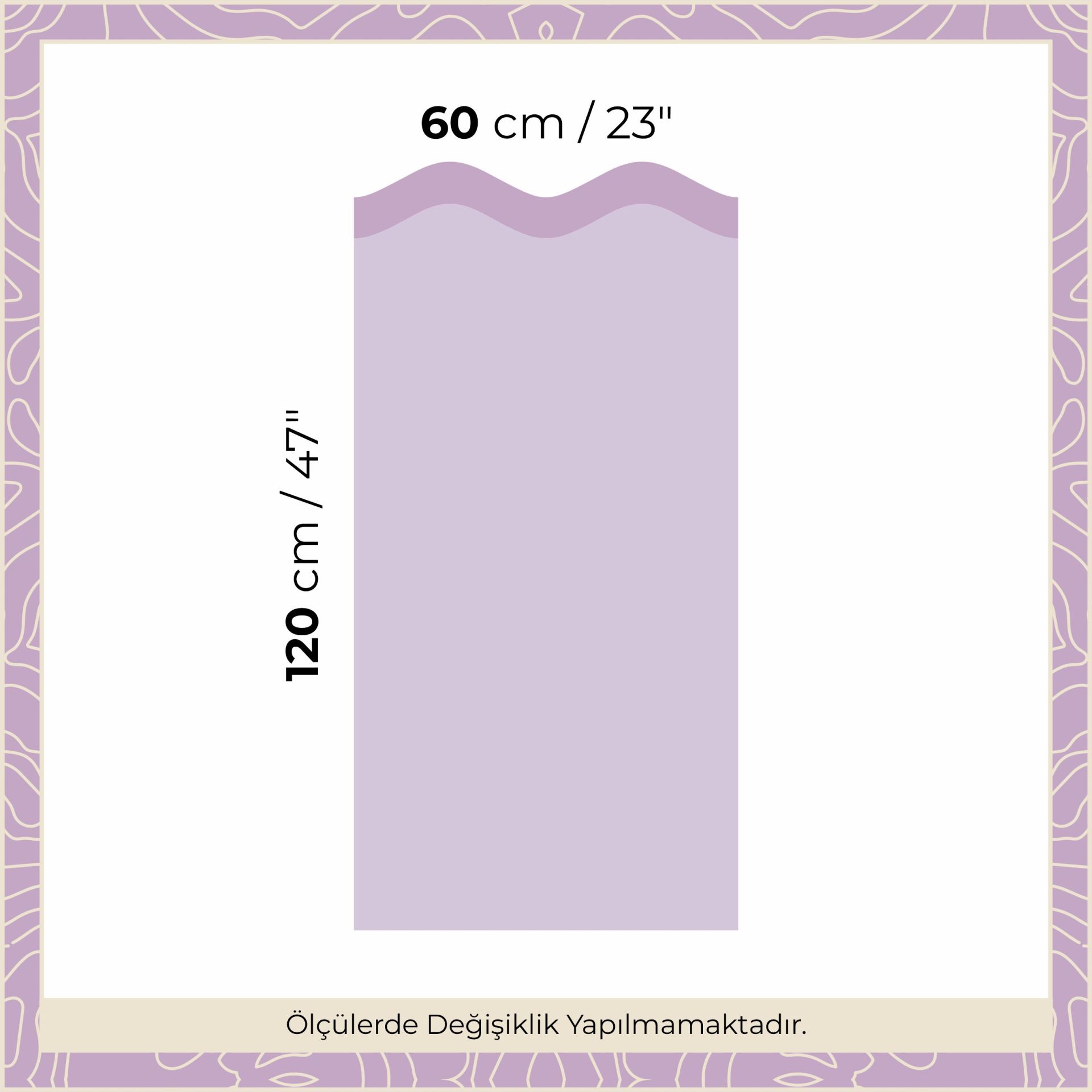 Peel & Stick Dalgalı Panel Sticker Mor - Lila
