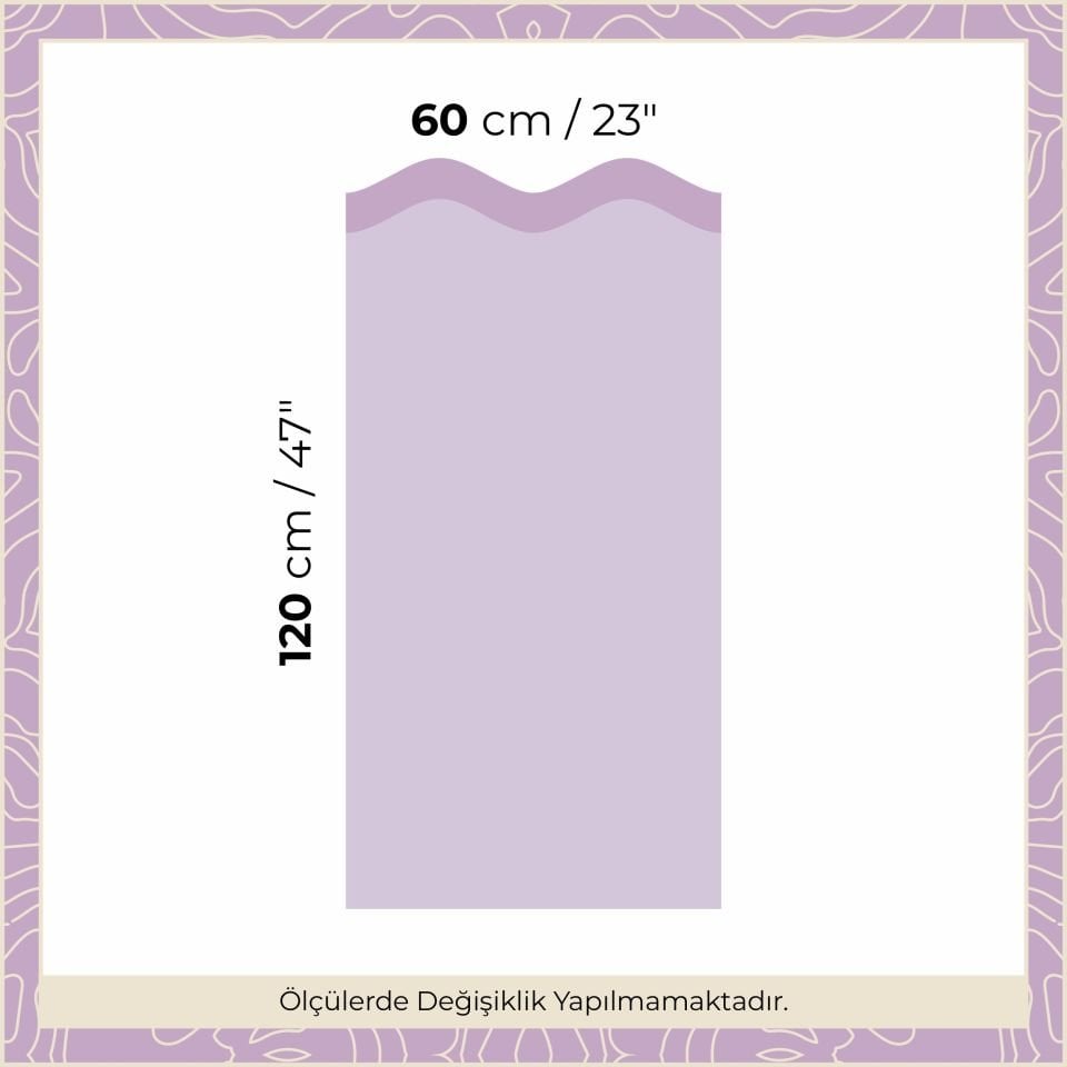 Peel & Stick Dalgalı Panel Sticker Mor - Lila