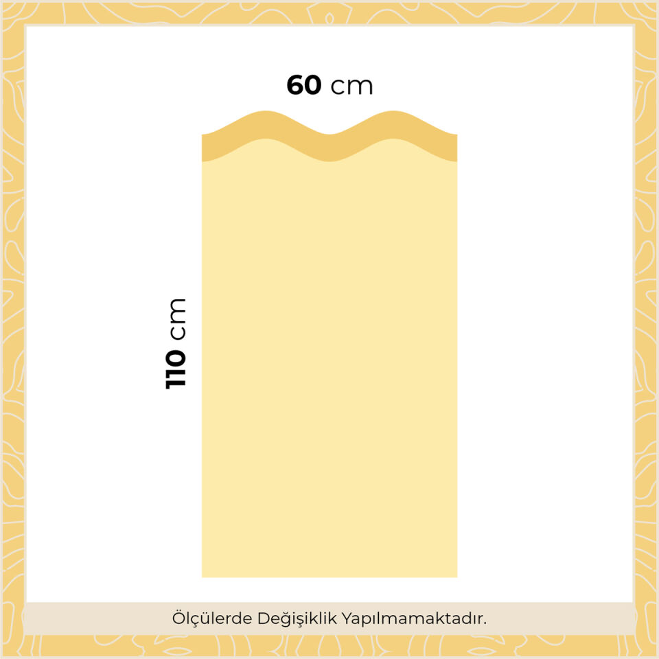 Dalgalı Panel Sticker Koyu Sarı - Açık Sarı