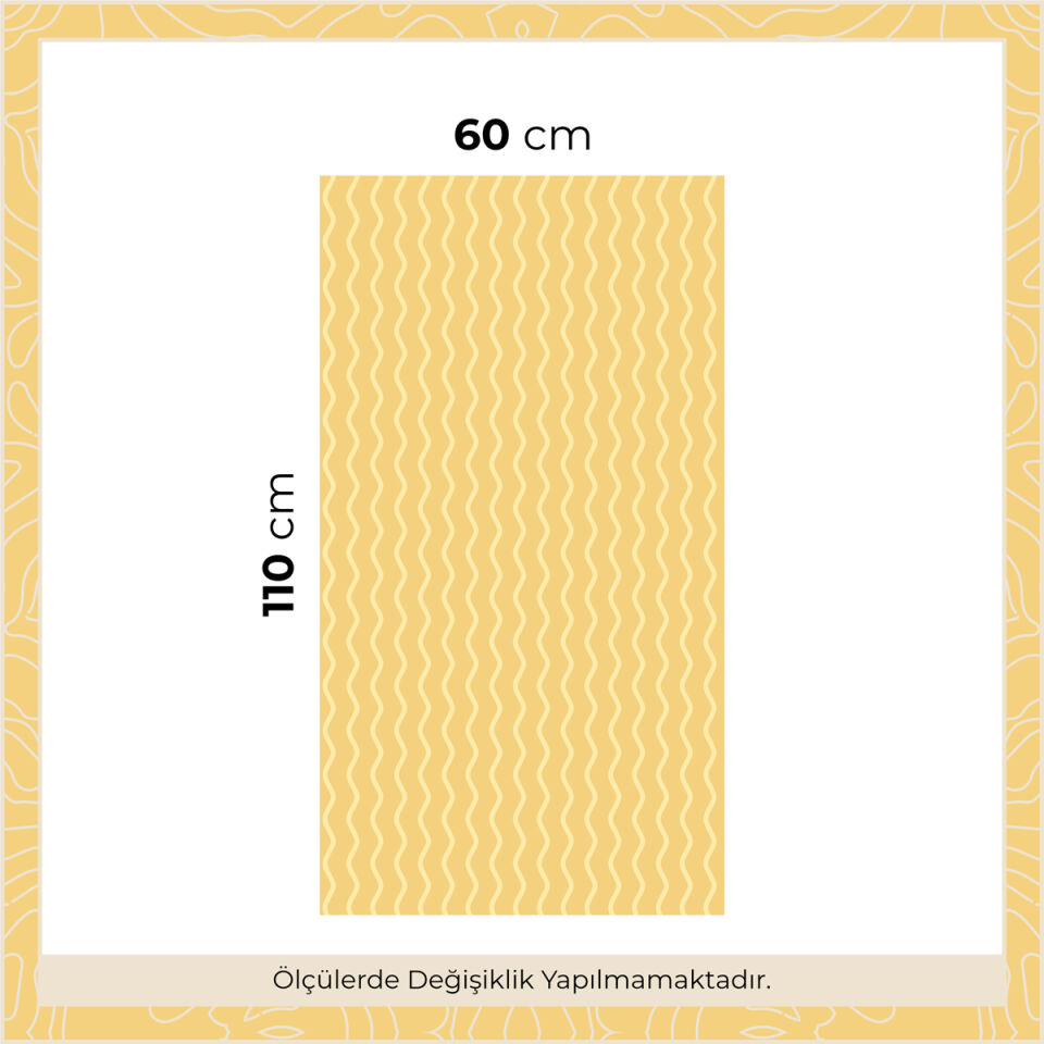 Çizgili Panel Sticker Koyu Sarı - Açık Sarı