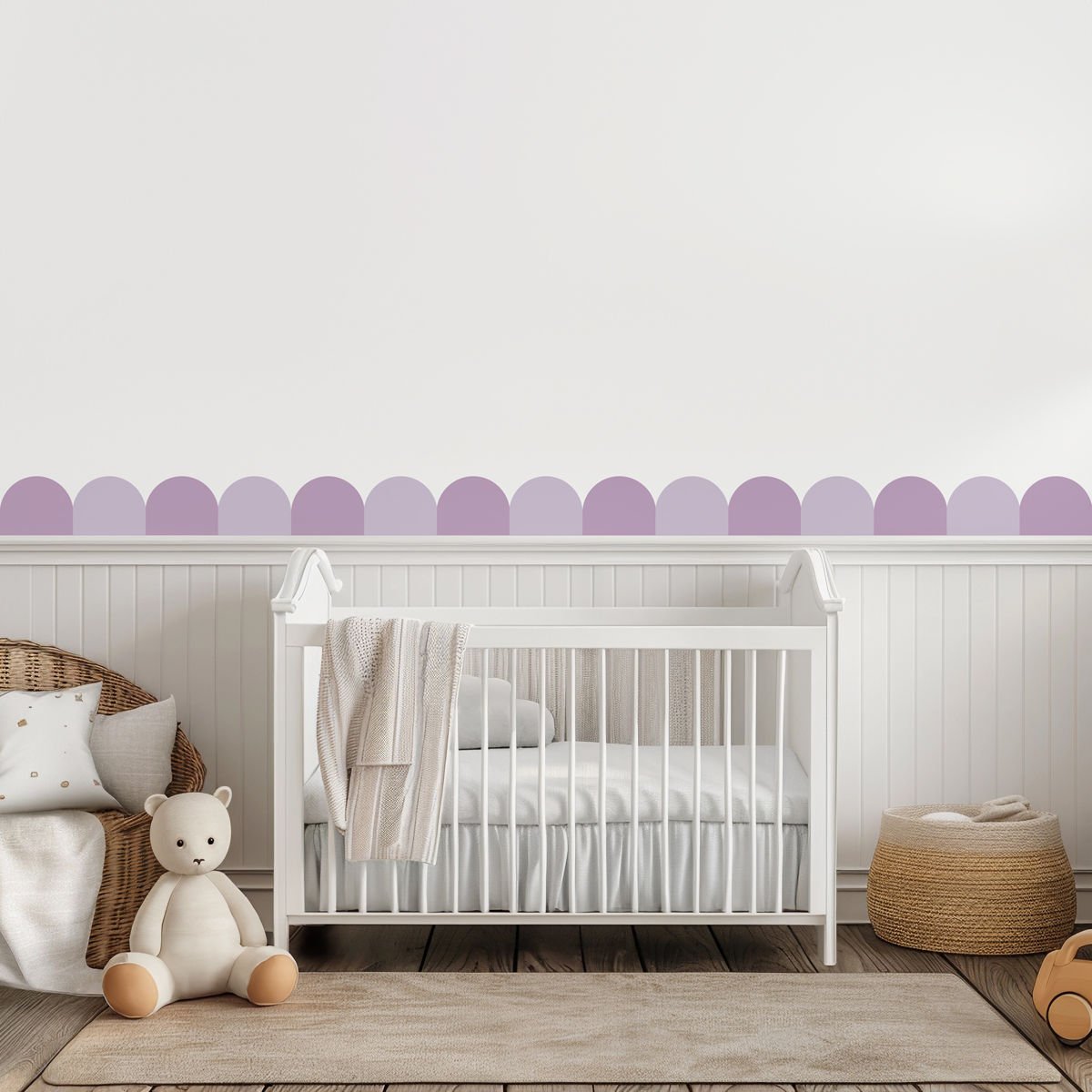Peel & Stick Mini İki Renk Panel Sticker Mor - Lila
