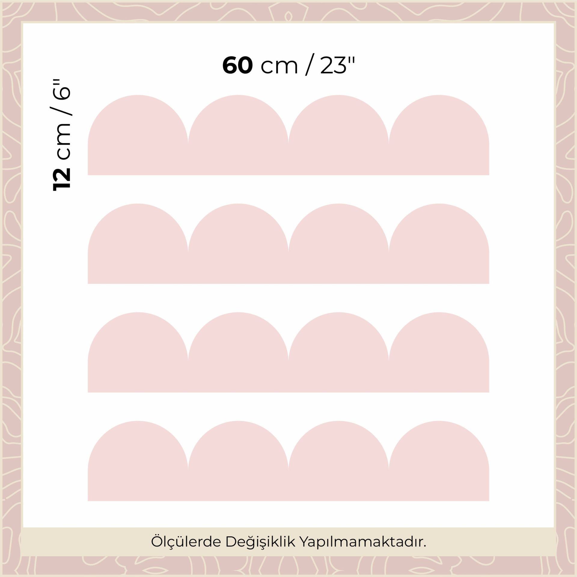 Peel & Stick Mini Panel Sticker Pembe