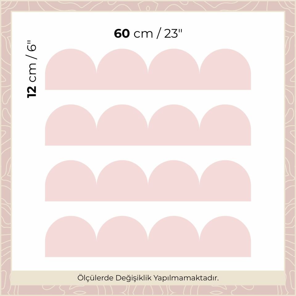 Mini Panel Sticker Pembe