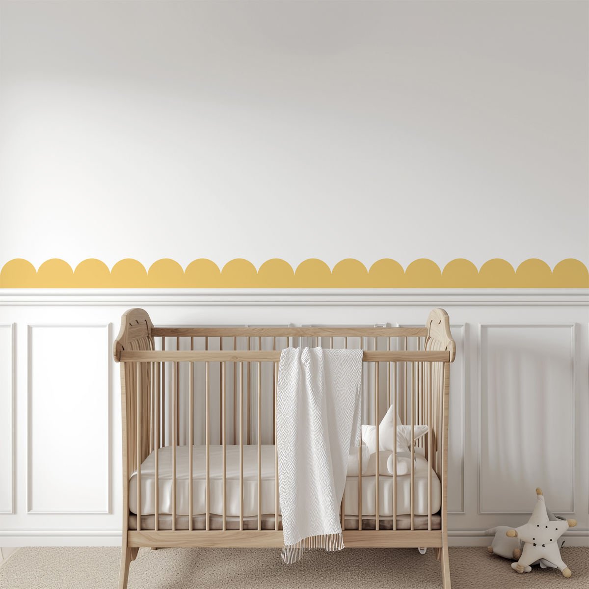 Peel & Stick Mini Panel Sticker Koyu Sarı