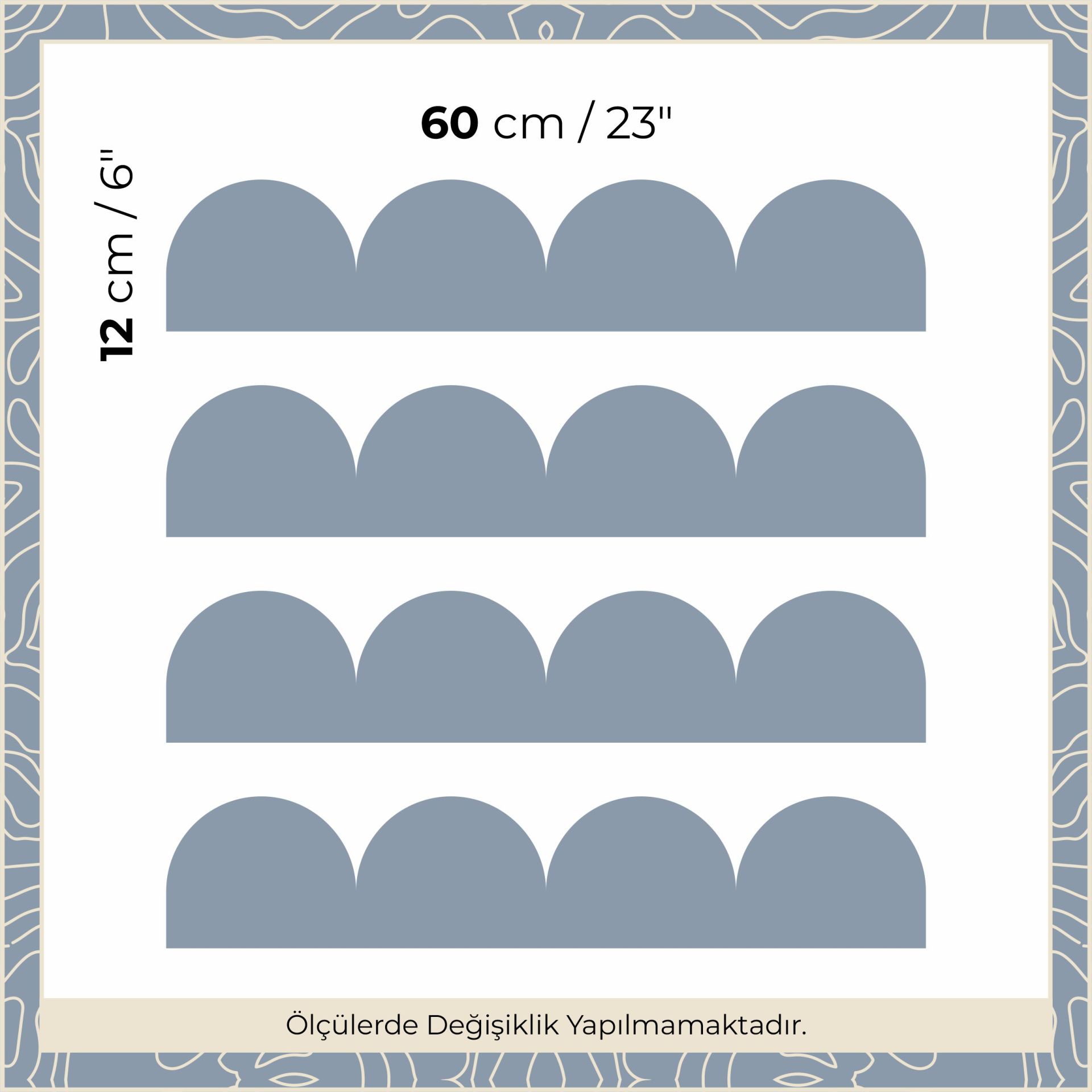 Peel & Stick Mini Panel Sticker Gece Mavi