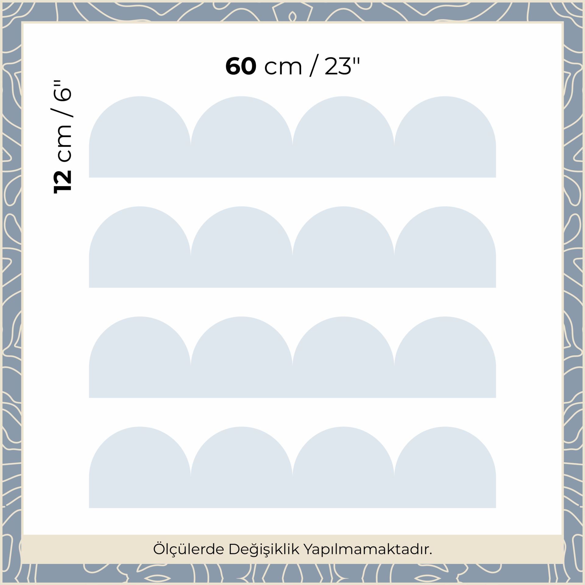 Peel & Stick Mini Panel Sticker Gökyüzü Mavi