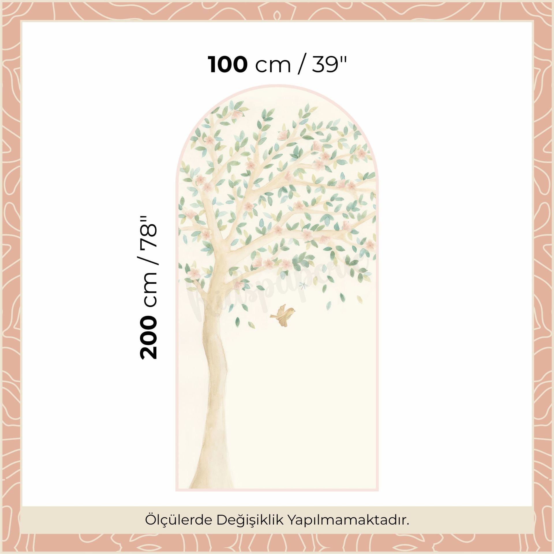 Ağaç Dalları ve Kelebekler Arch Sticker