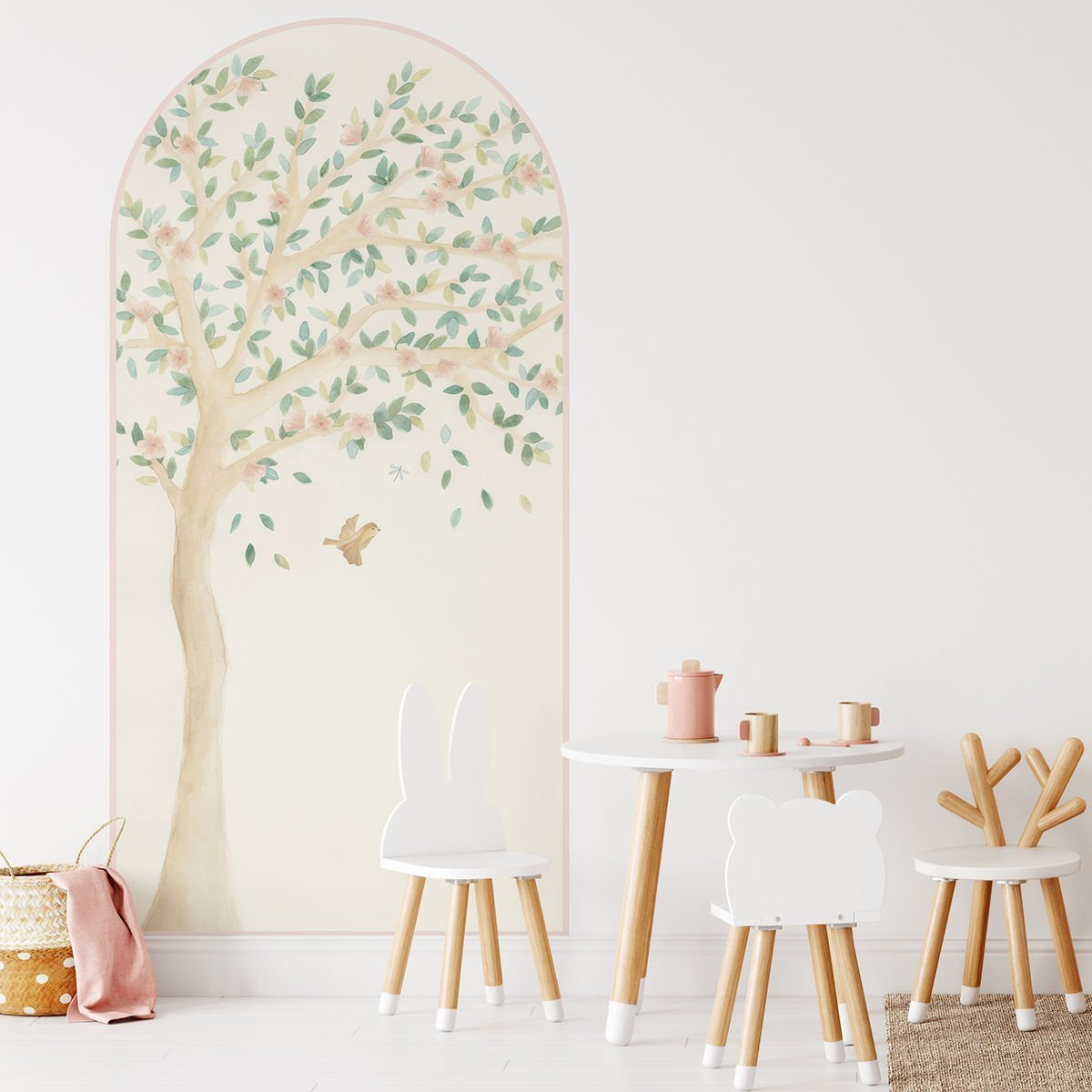 Ağaç Dalları ve Kelebekler Arch Sticker