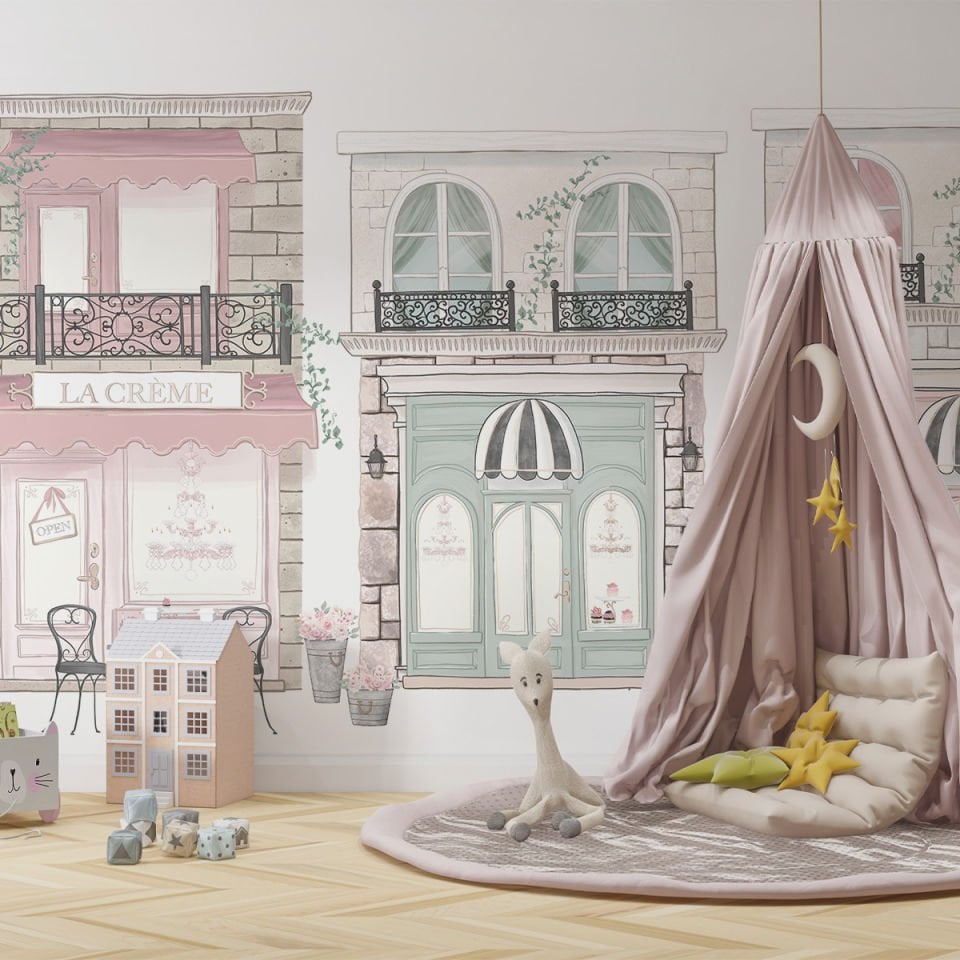 Paris Evleri Duvar Kağıdı