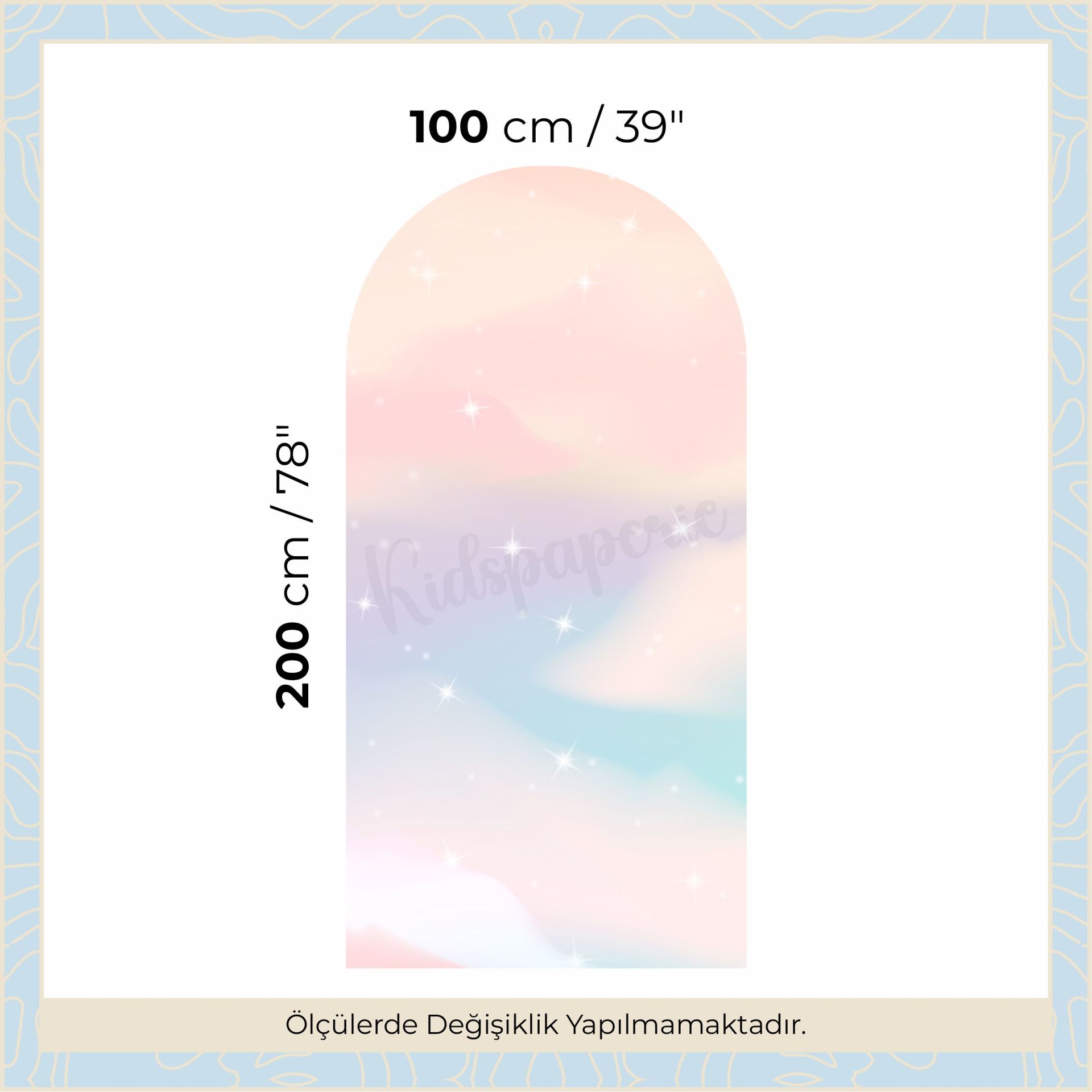 Romantik Gökyüzü Arch Sticker