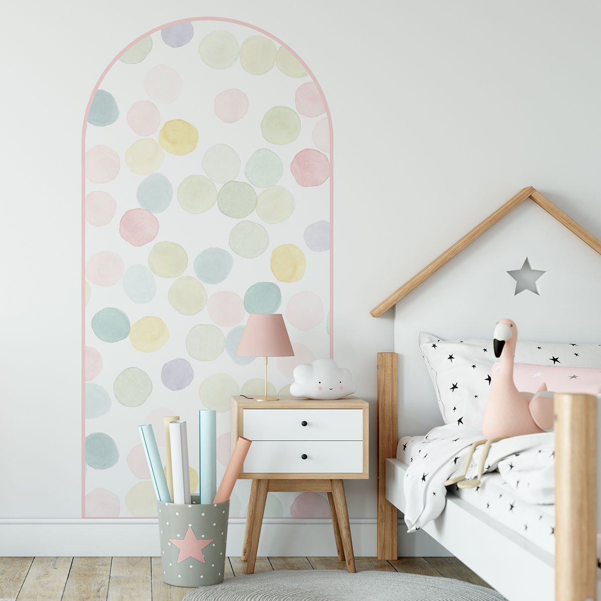 Sulu Boya Puantiyeler Arch Sticker