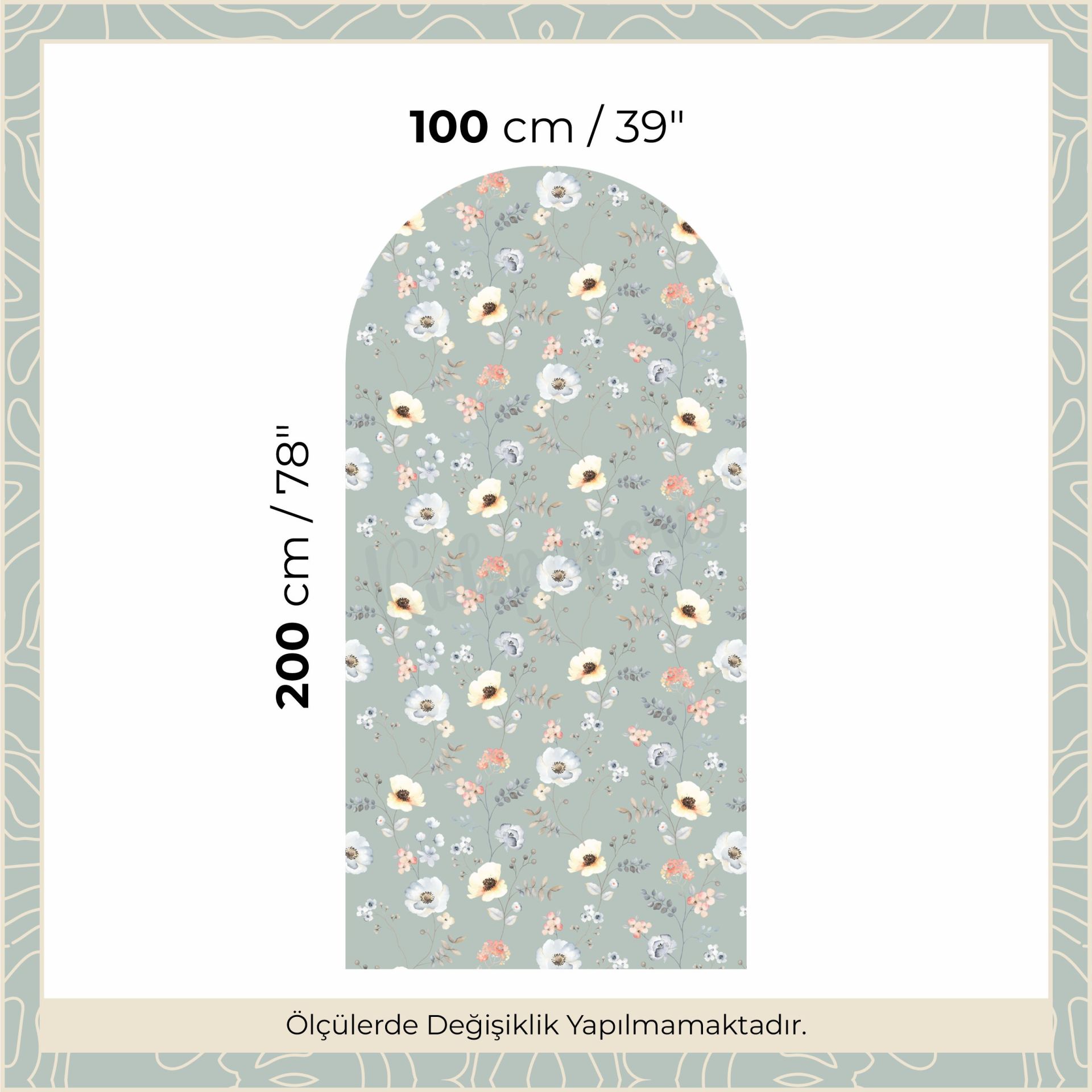 Bahar Çiçekleri Arch Sticker