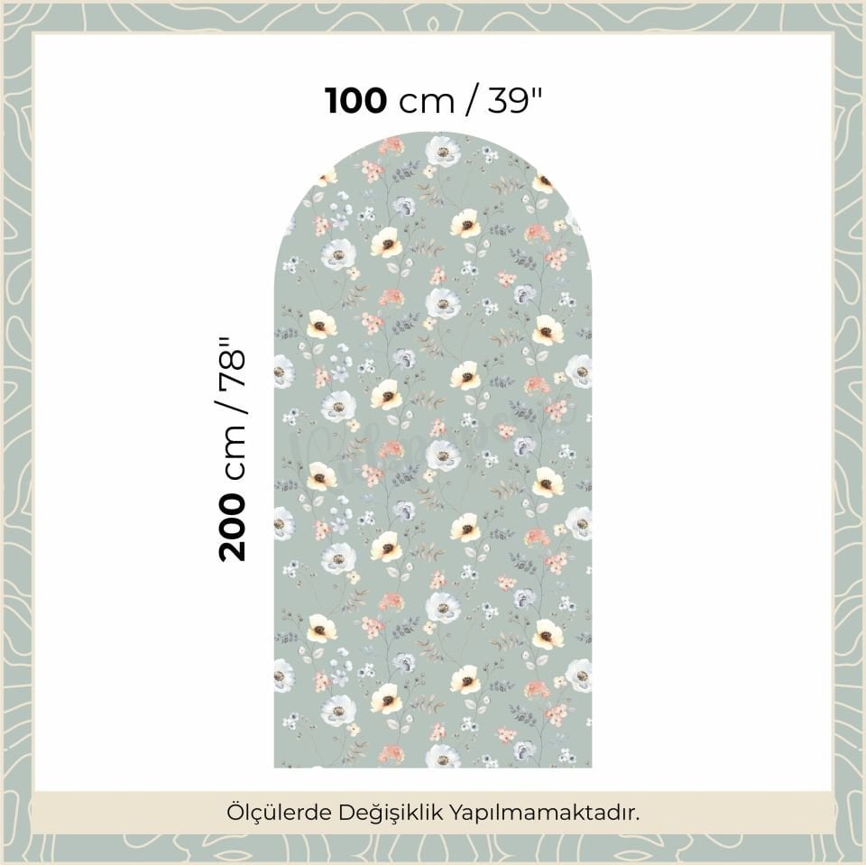 Bahar Çiçekleri Arch Sticker