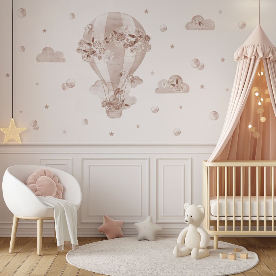 Tavşanlı Uçan Balon Sticker