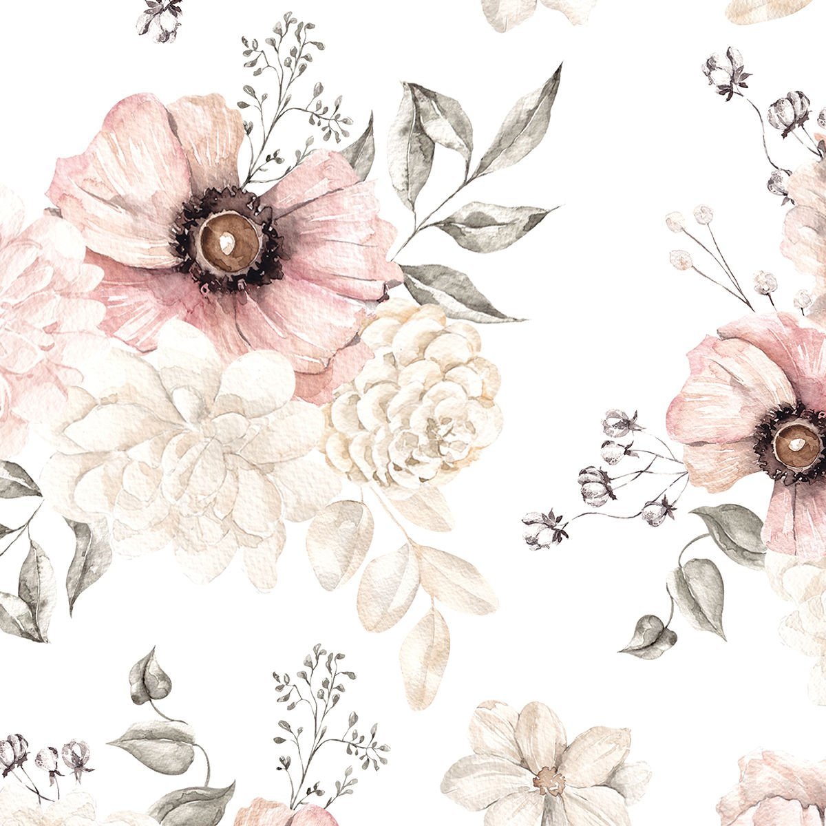 Pembe Beyaz Begonyalar Duvar Kağıdı