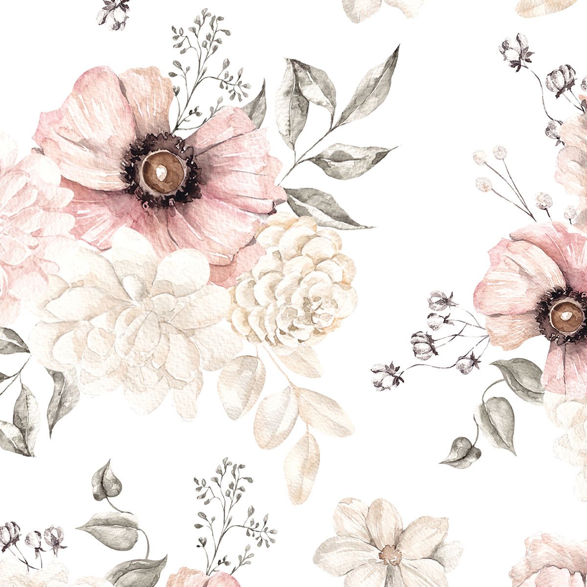 Pembe Beyaz Begonyalar Duvar Kağıdı