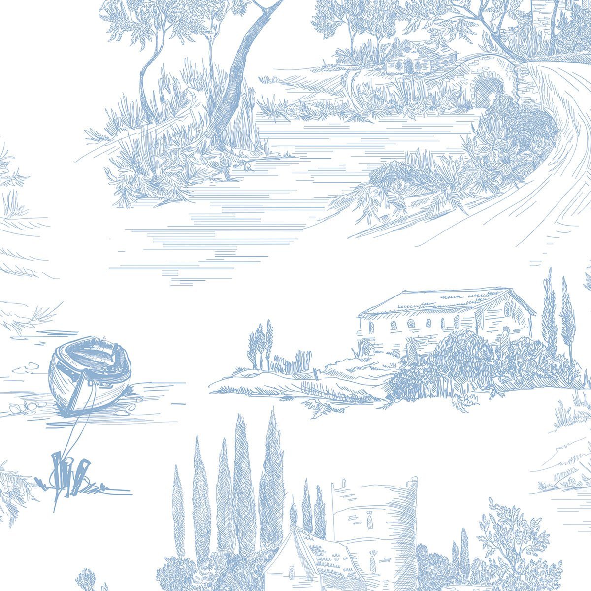 Retro Desen Duvar Kağıdı