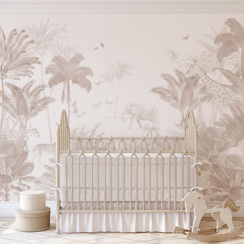 Monokrom Jungle Duvar Kağıdı