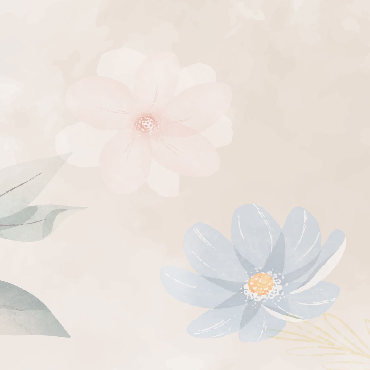 Soft Çiçekler 1 Duvar Kağıdı