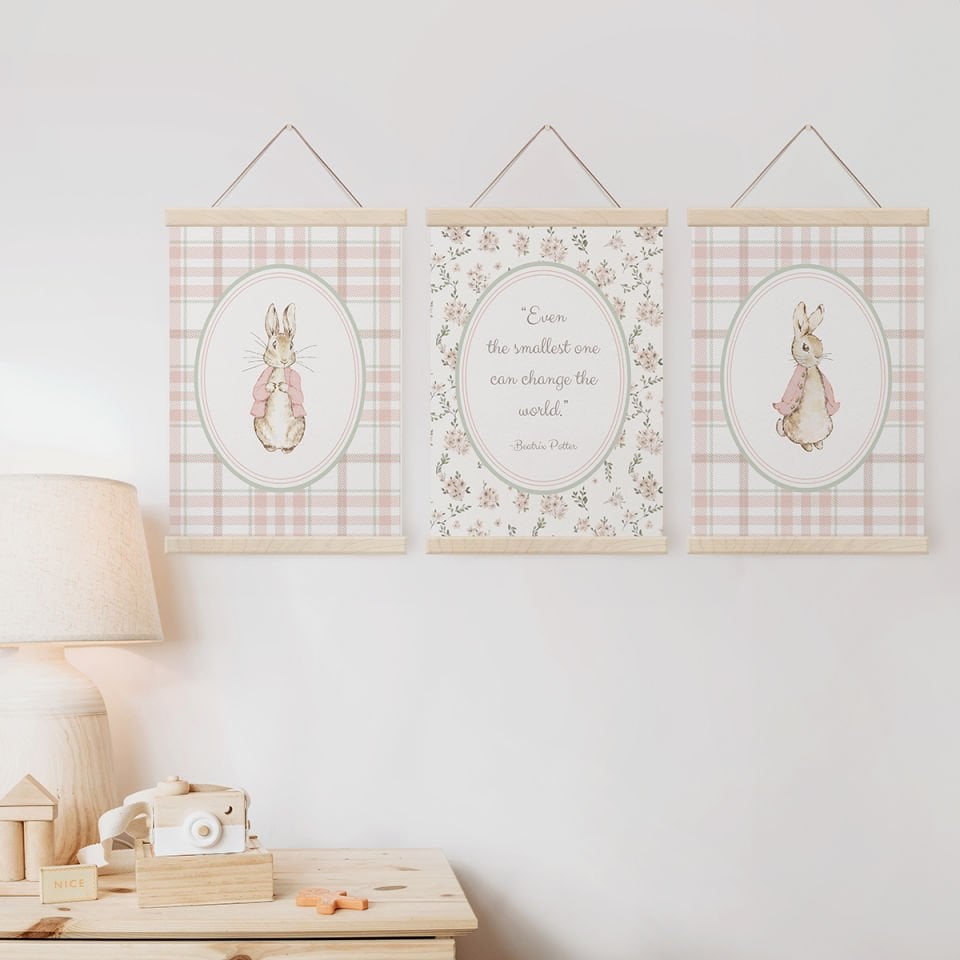 Minik Tavşanlar Set Dekor Tablo