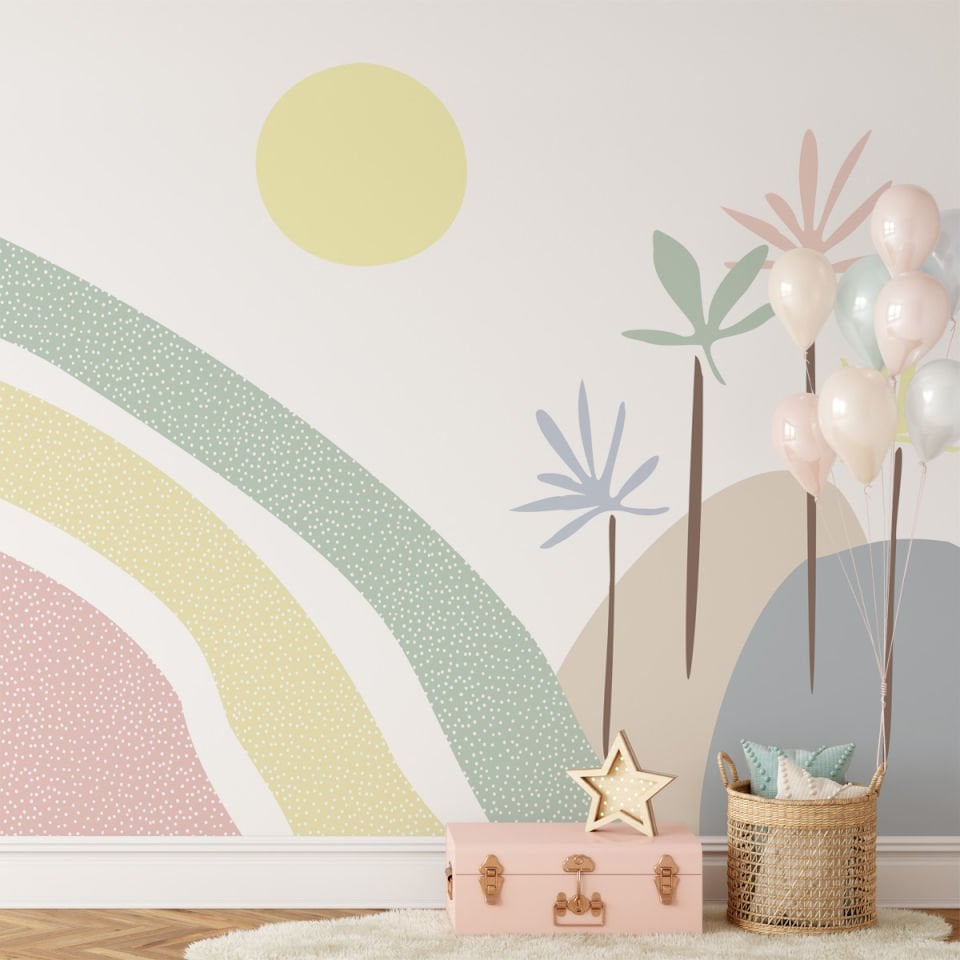 Soyut Gökkuşağı Duvar Kağıdı