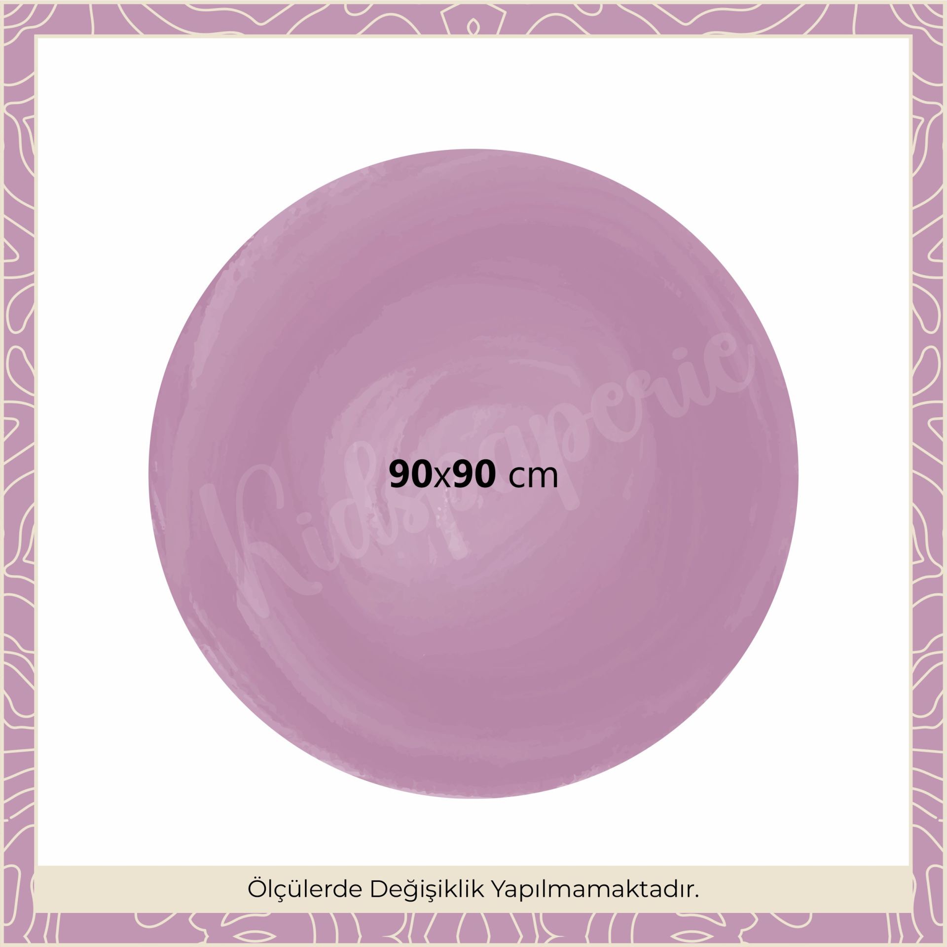 Sulu Boya Daire Sticker Mor