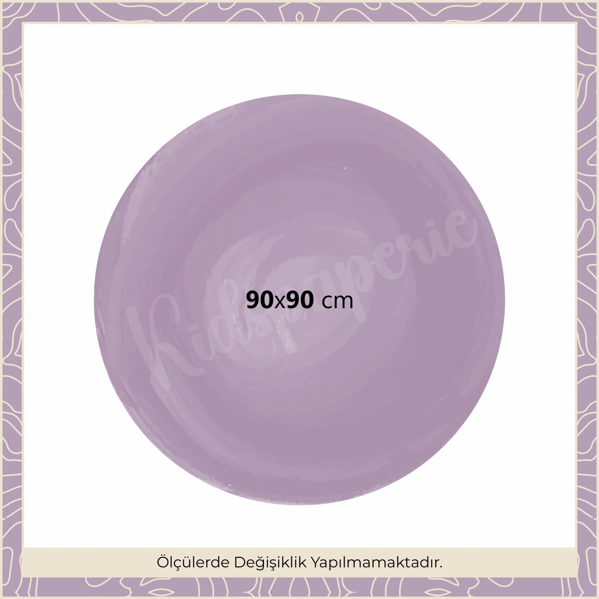 Sulu Boya Daire Sticker Lila