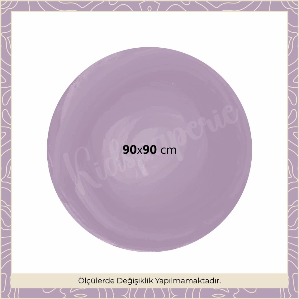 Sulu Boya Daire Sticker Lila