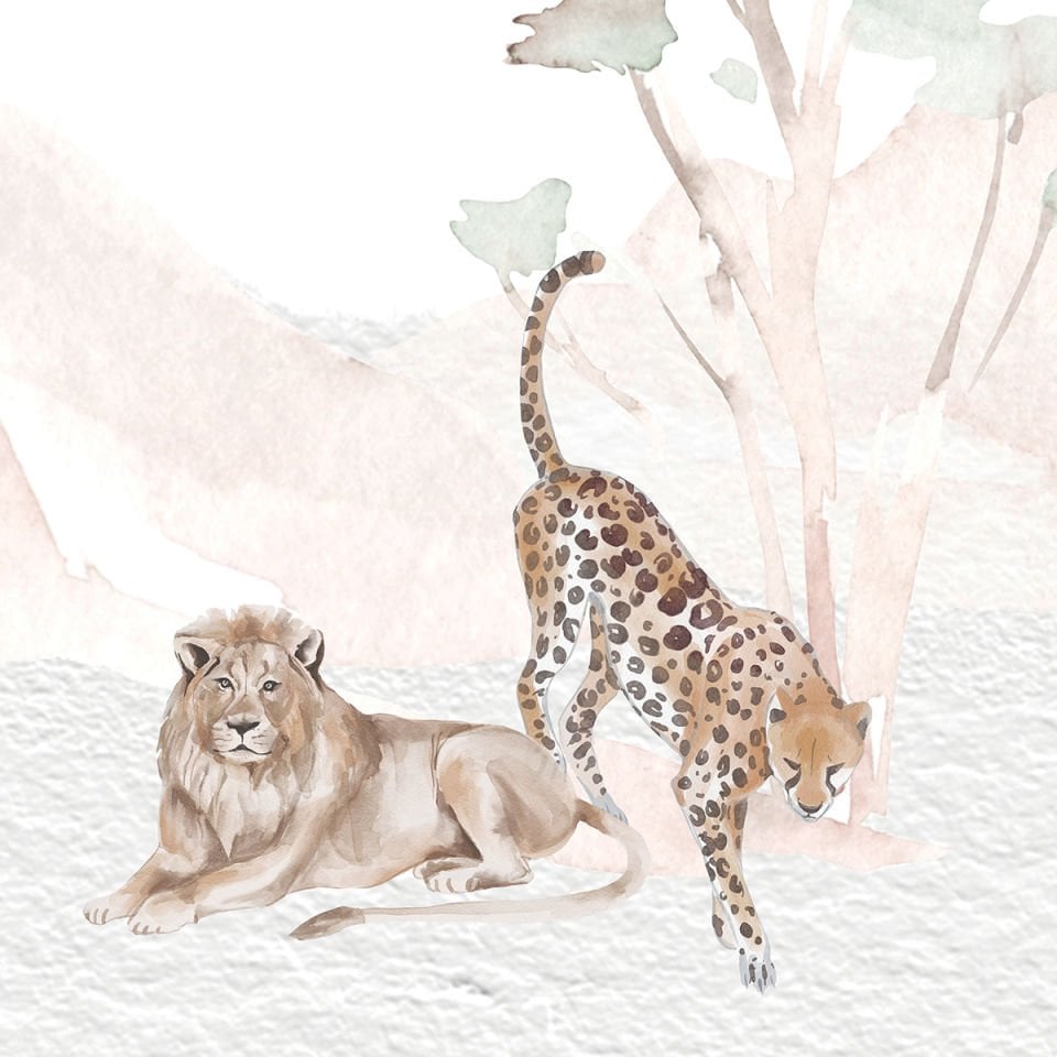 Sulu Boya Jungle Duvar Kağıdı