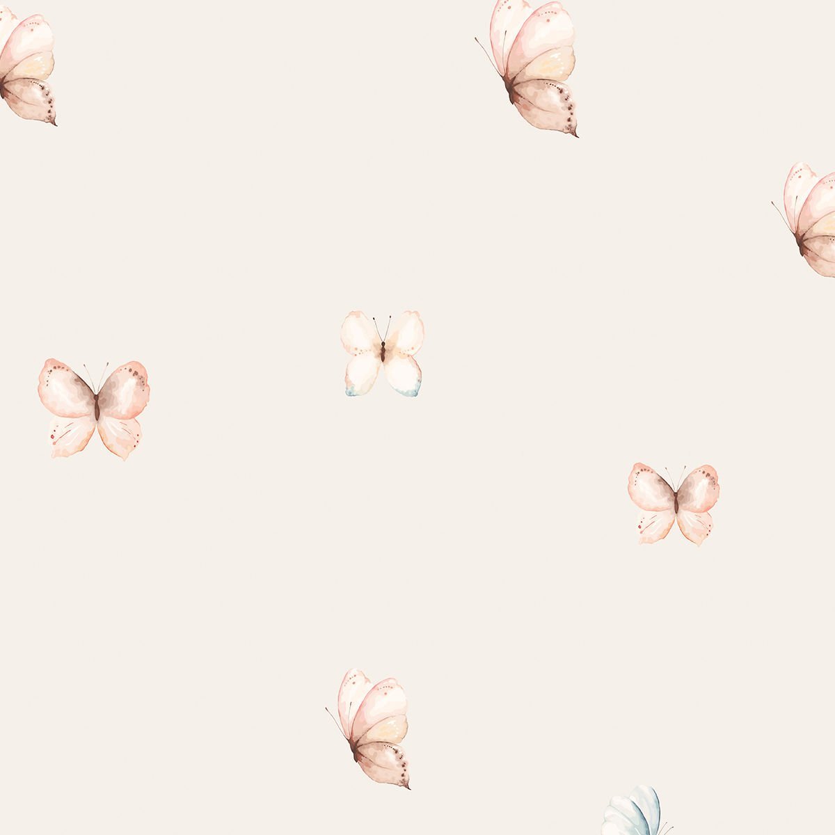 Sulu Boya Kelebekler Duvar Kağıdı
