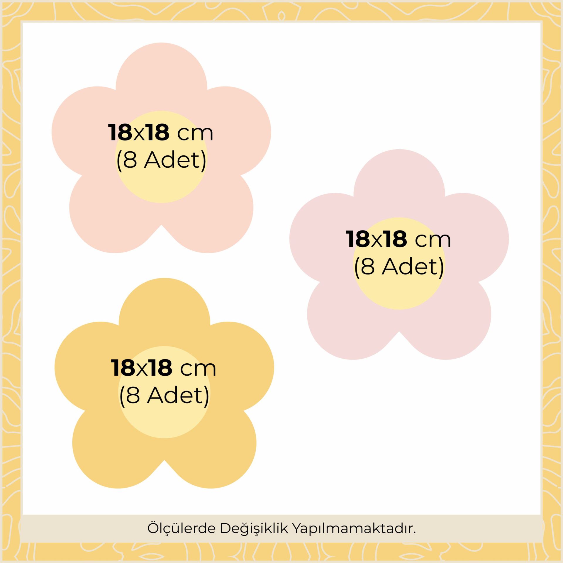 Orta Boy Papatyalar Sticker