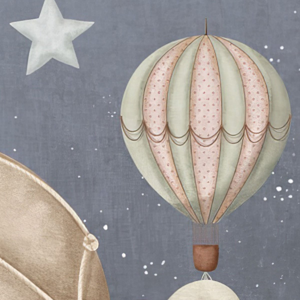 Uçan Balonlar Mavi  Duvar Kağıdı