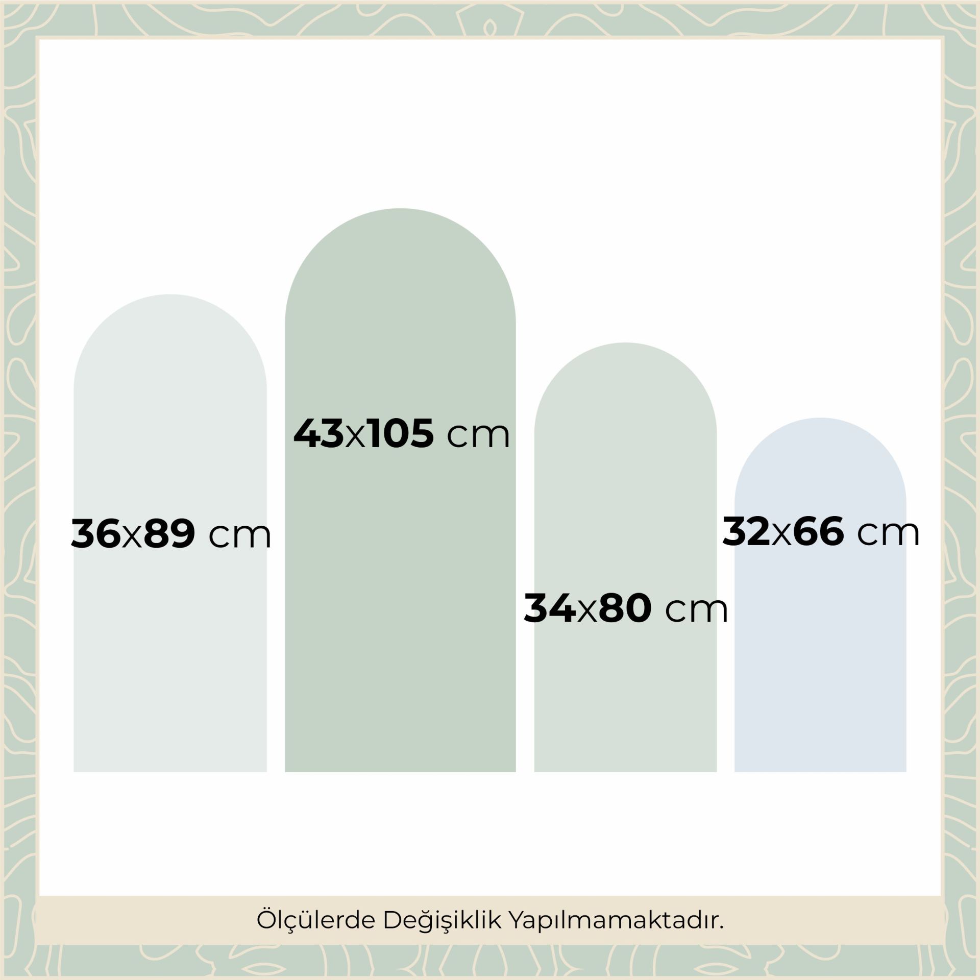 Renkli Arch Sticker Yeşil