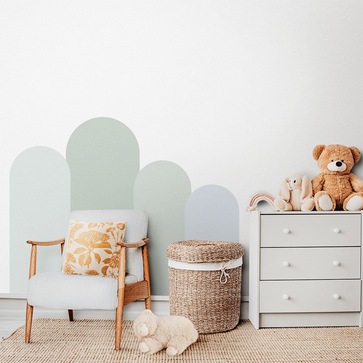 Renkli Arch Sticker Yeşil