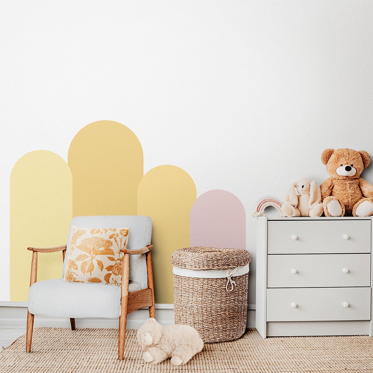 Renkli Arch Sticker Sarı