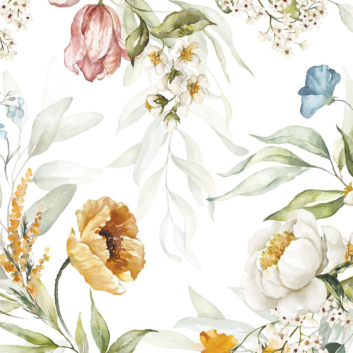 Yaz Çiçekleri Duvar Kağıdı