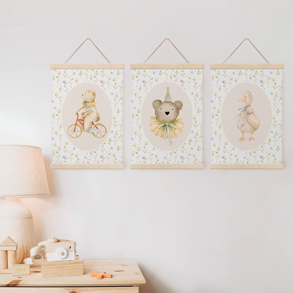 Vintage Set 2 Dekor Tablo