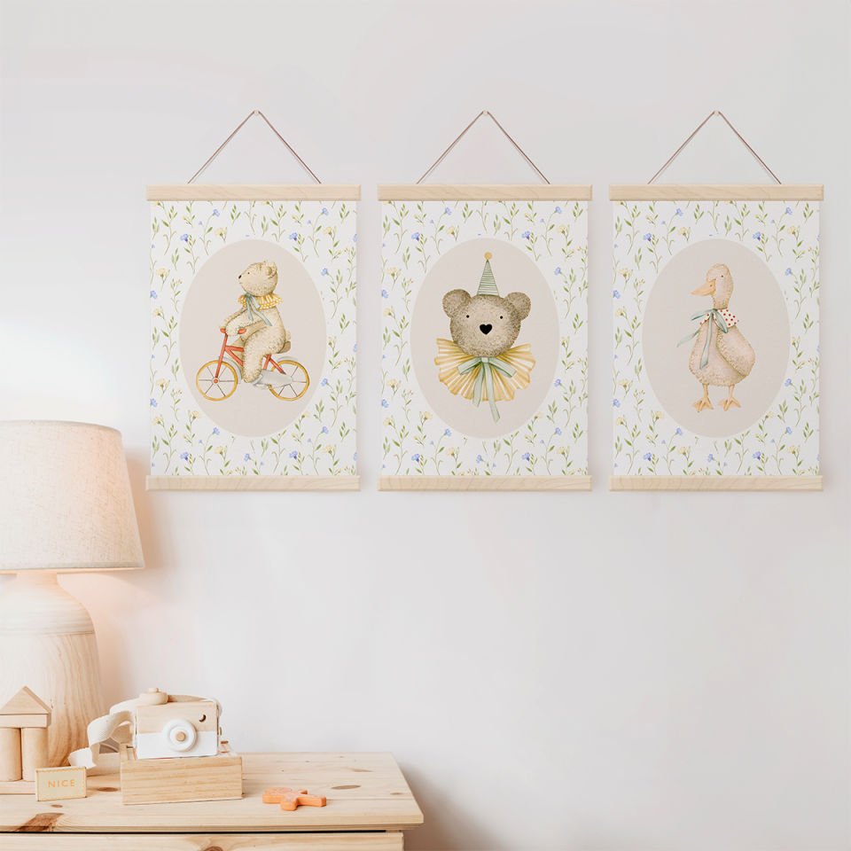 Vintage Set 2 Dekor Tablo