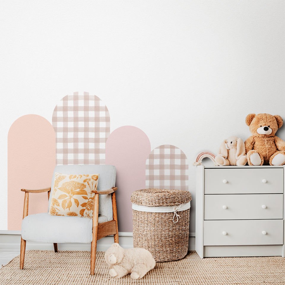 Kareli Arch Sticker Pembe