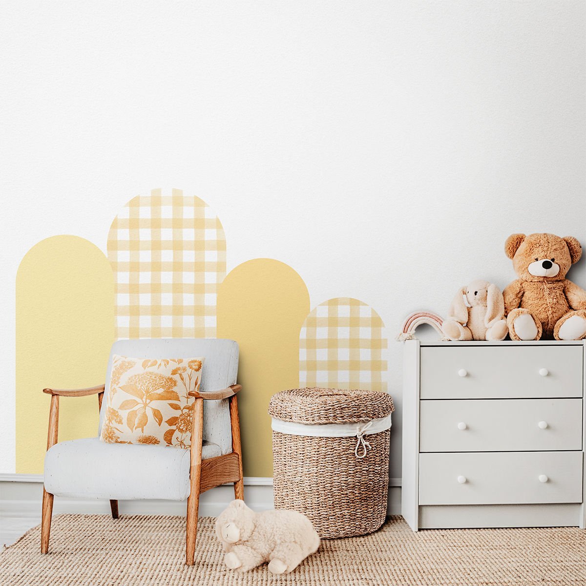 Kareli Arch Sticker Sarı