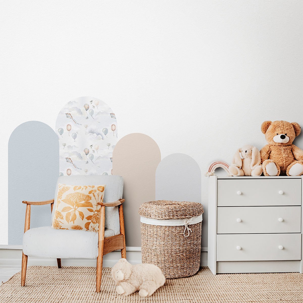 Balonlar ve Bulutlar Arch Sticker