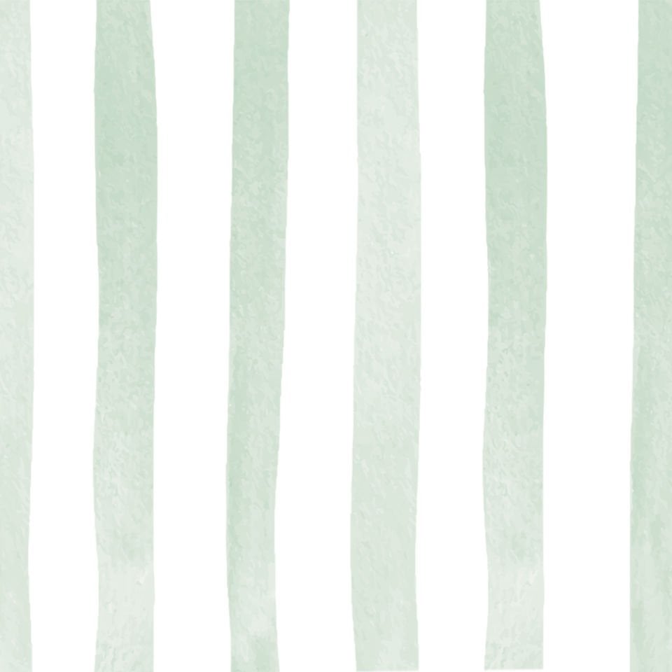 Sulu Boya Çizgiler Yeşil Duvar Kağıdı