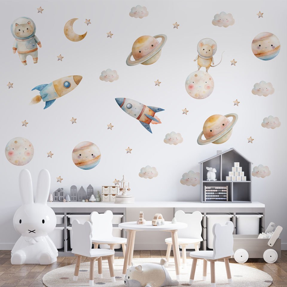 Astronot Kedi Sticker